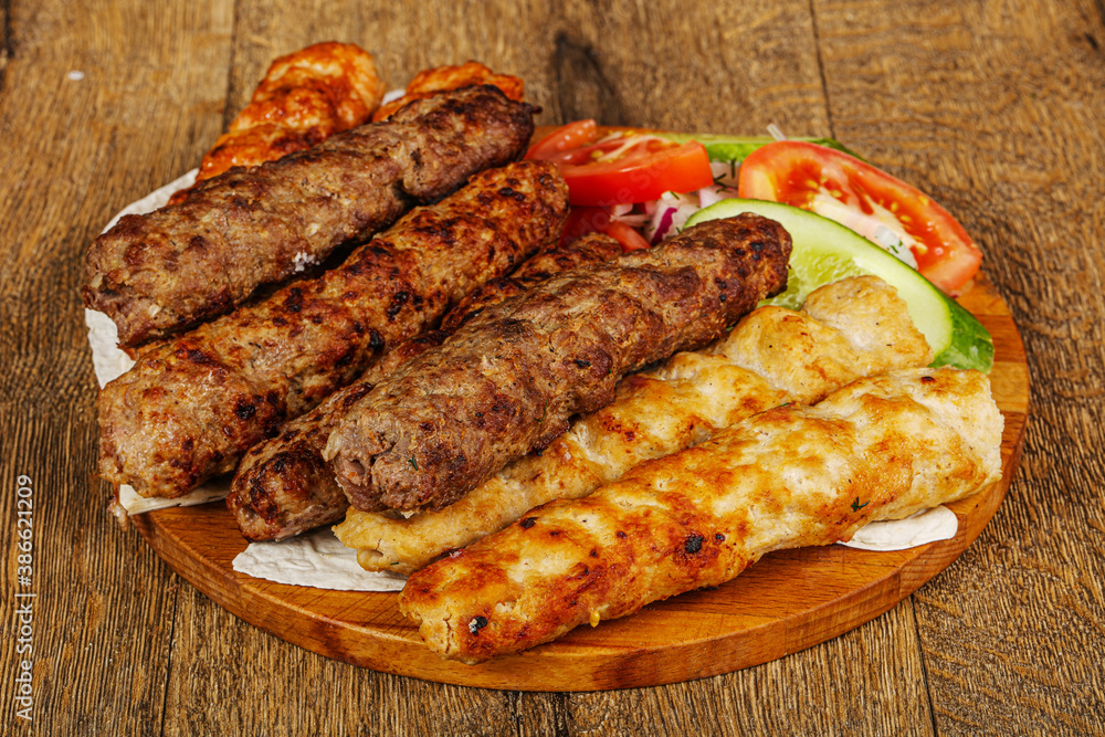 Tasty minced meat kebab set Tasty minced meat kebab set
