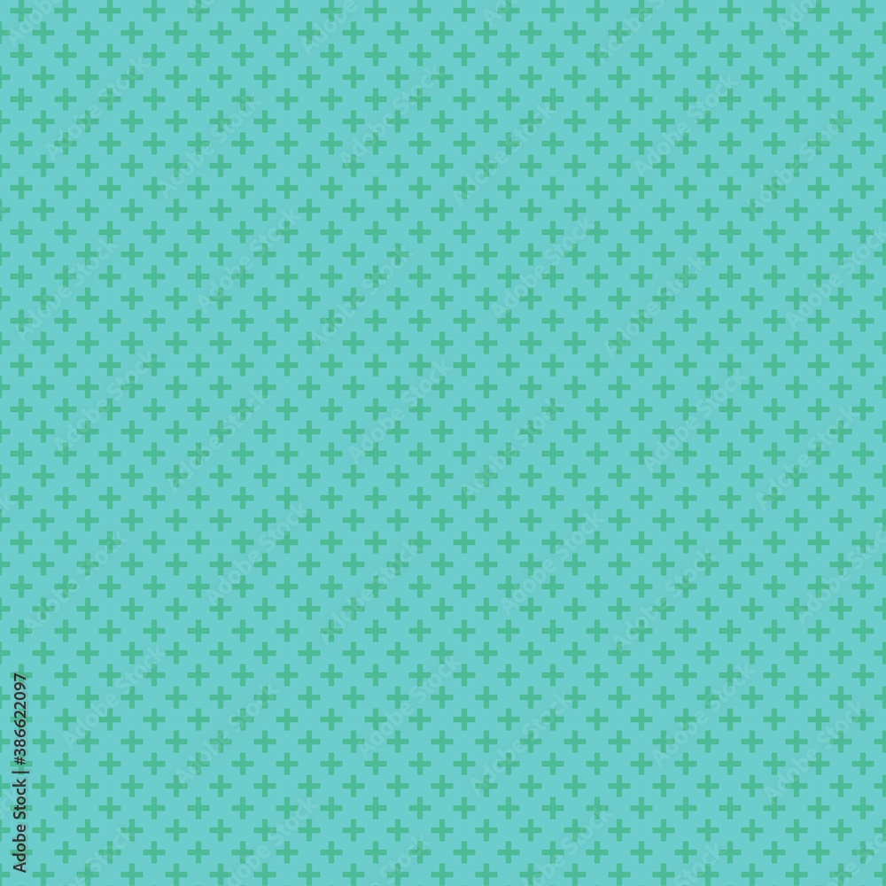 Blue elegant seamless pattern. Vector ornament. Geometric simple texture, cross