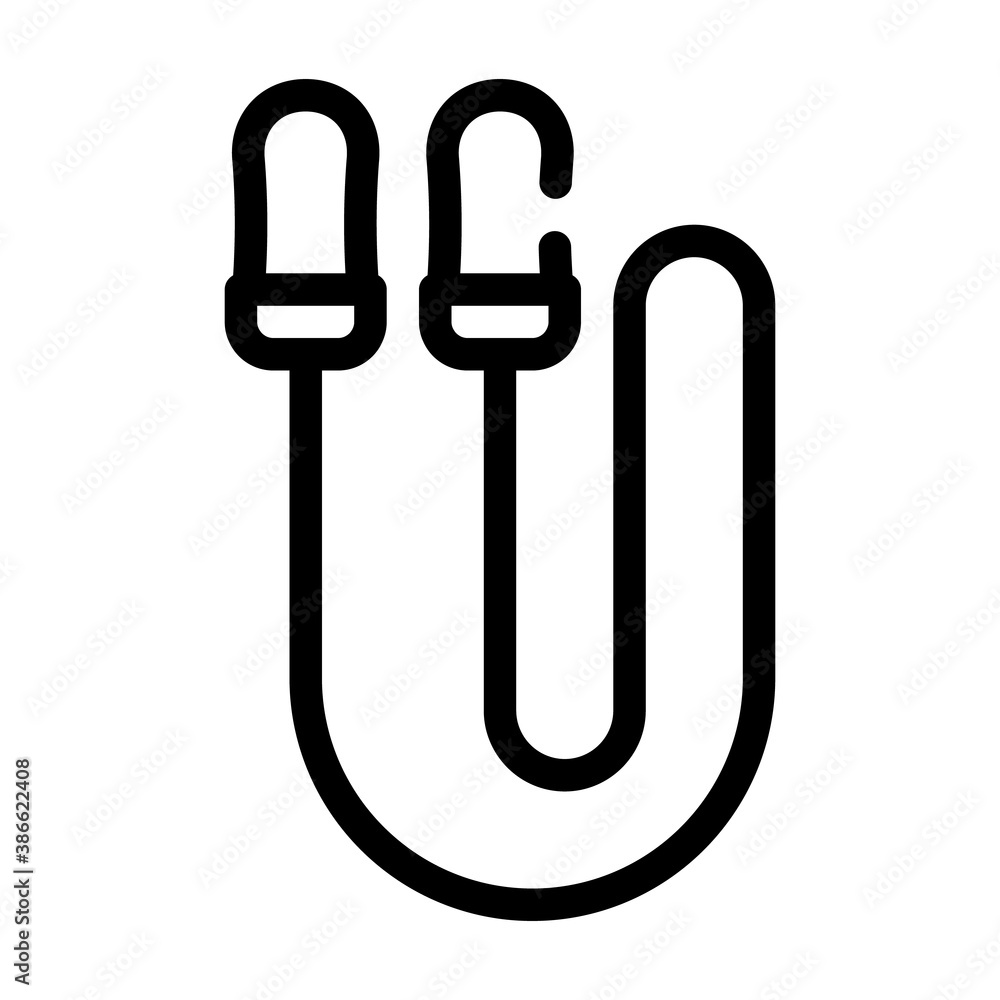 earplugs tool line icon vector illustration sign earplugs tool line icon vector illustration sign