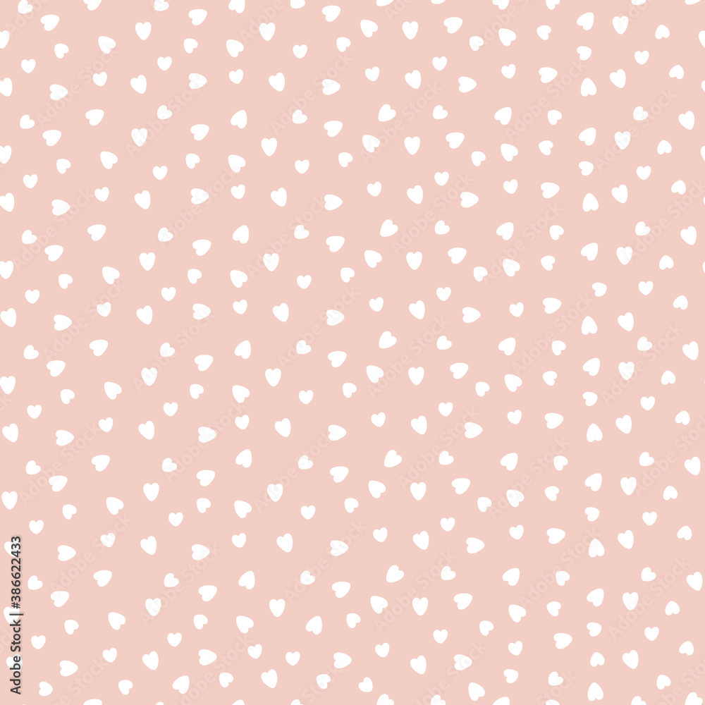 Childish seamless pattern with hearts Childish seamless pattern with hearts