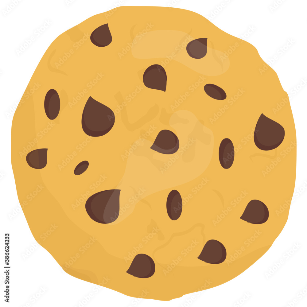 Delicious cookie with chocolate chip topping
Delicious cookie with chocolate chip topping