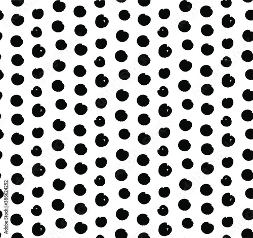 Dots brush stroke seamless pattern