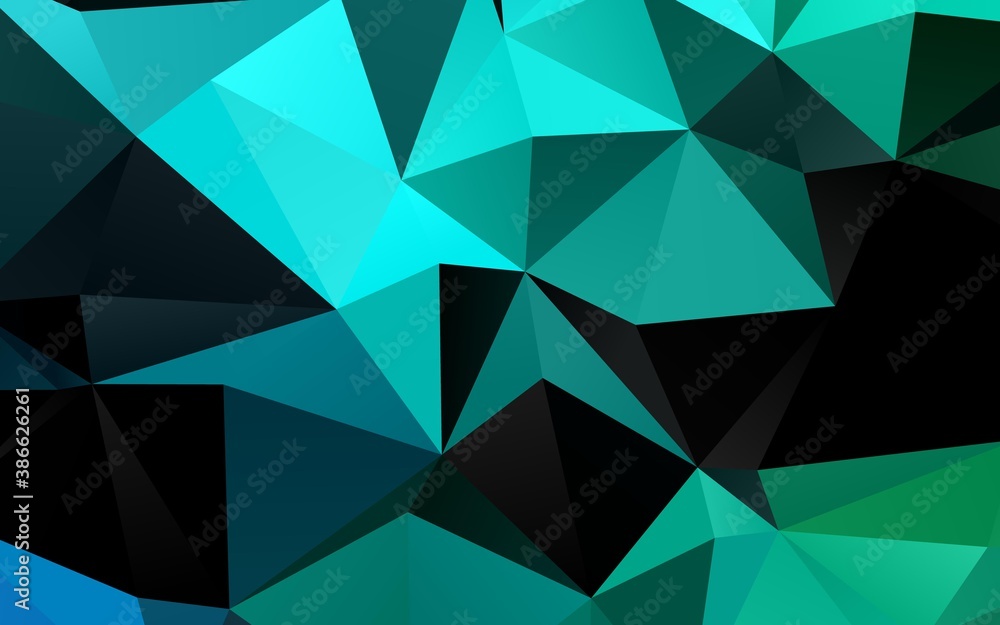 Light Blue, Green vector blurry triangle template. Light Blue, Green vector blurry triangle template.