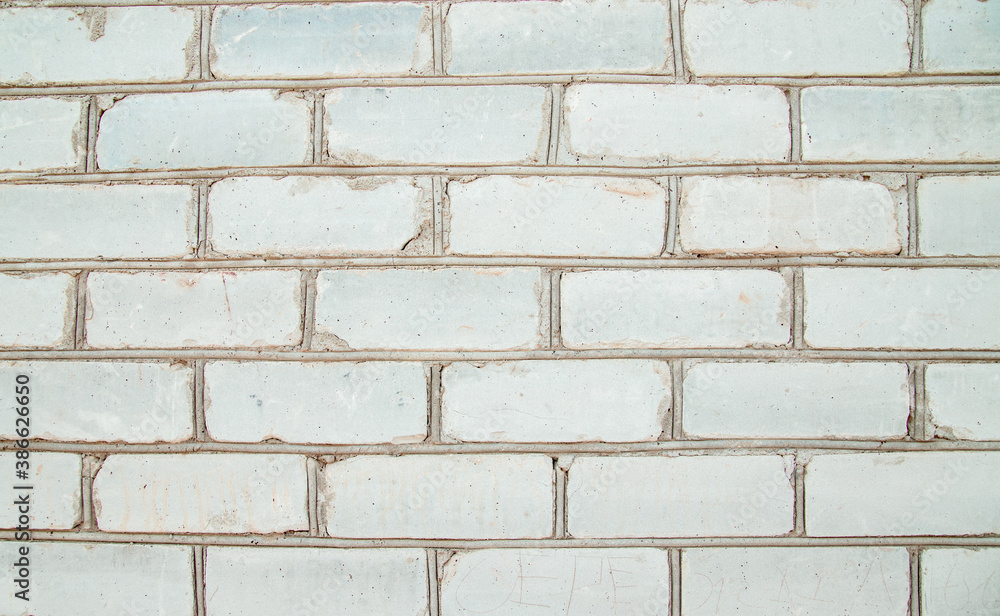 Fototapeta premium White brick wall.White brick texture.