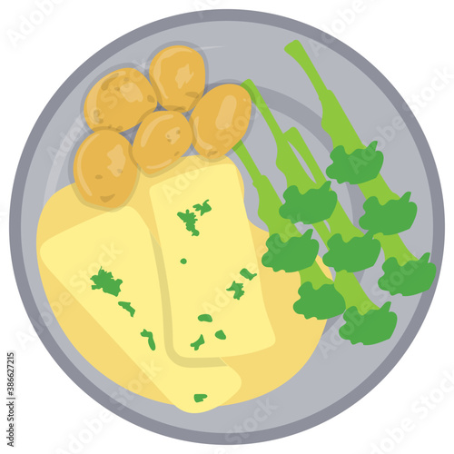 
In a plate broccoli, cheese and some nuts are given to offer icon for broccoli with cheese
