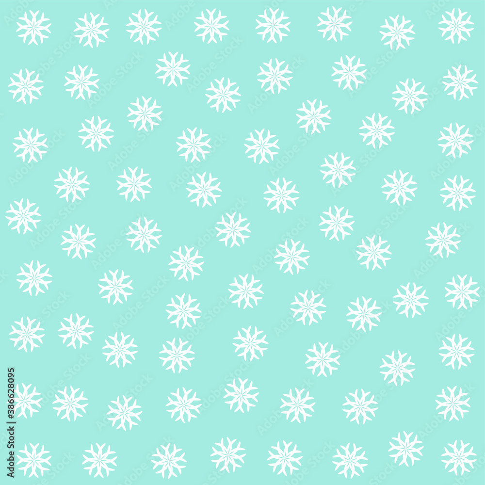 Seamless vector 10 eps snowflakes pattern. Chaotic snowflake elements blue background. For design, fabric, textile, web, wrapping. Seamless vector 10 eps snowflakes pattern. Chaotic snowflake elements blue background. For design, fabric, textile, web, wrapping.