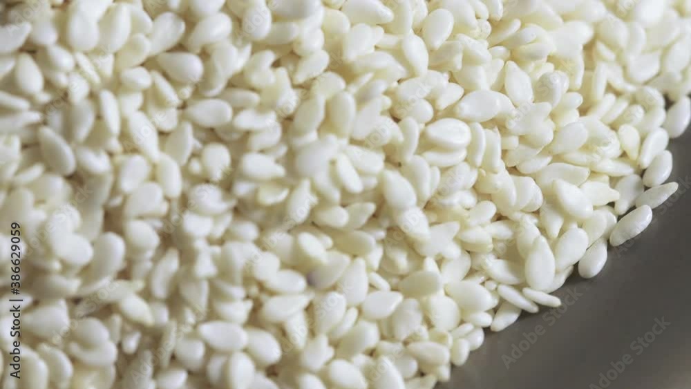 A pile of white sesame A pile of white sesame