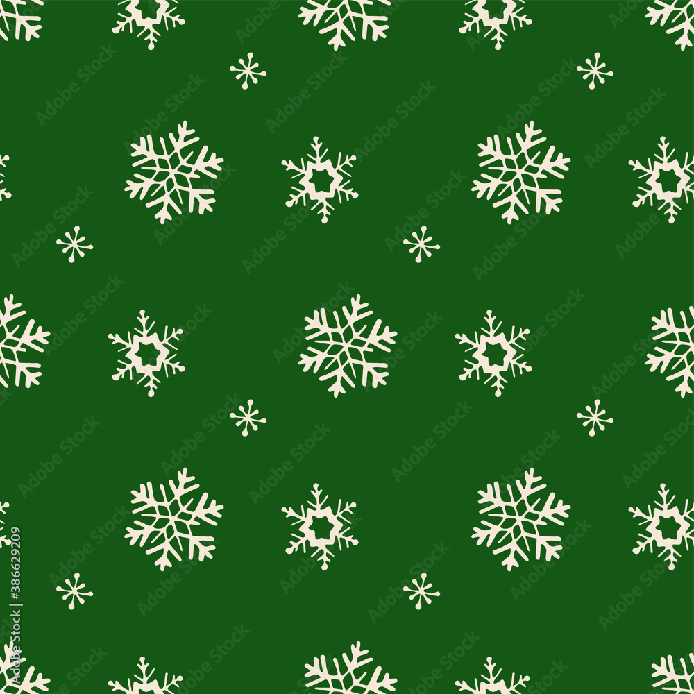 Seamless vector snowflakes pattern. Winter snowflake elements background. For design, fabric, textile, web, wrapping, cover etc. 10 eps design. Seamless vector snowflakes pattern. Winter snowflake elements background. For design, fabric, textile, web, wrapping, cover etc. 10 eps design.