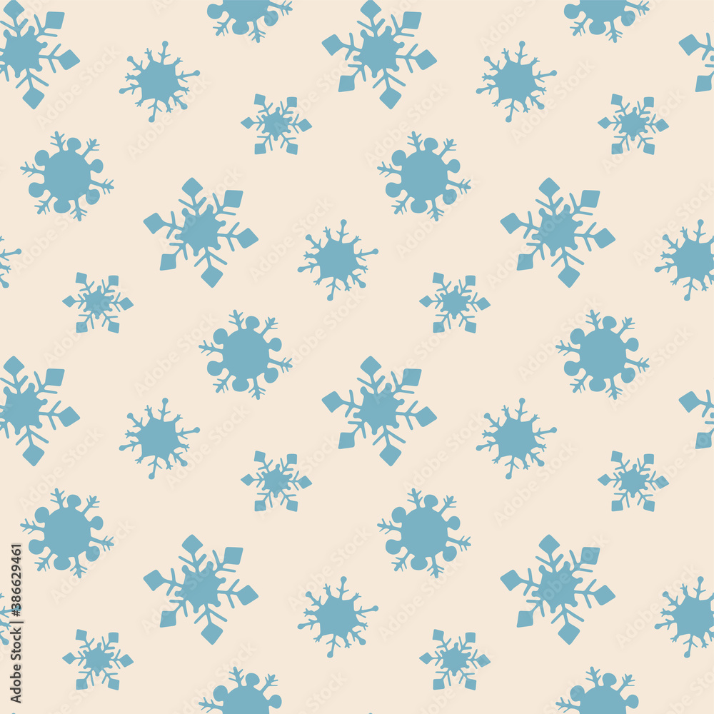 Seamless vector snowflakes pattern. Winter snowflake elements background. For design, fabric, textile, web, wrapping, cover etc. 10 eps design. Seamless vector snowflakes pattern. Winter snowflake elements background. For design, fabric, textile, web, wrapping, cover etc. 10 eps design.
