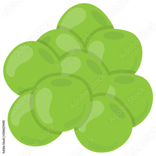 
Round shaped green fresh vegetable depicting round gourd 
