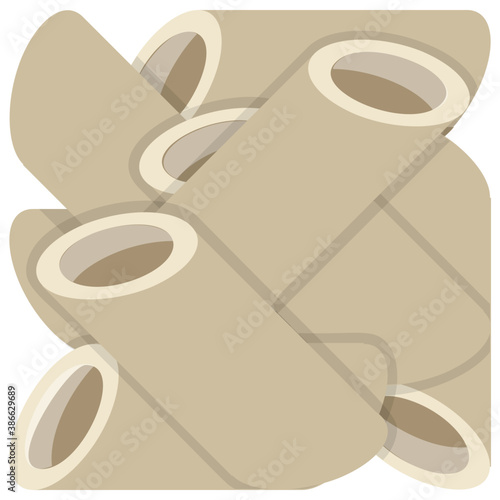 
Pasta in form of short wide tubes characterizing penne pasta 
