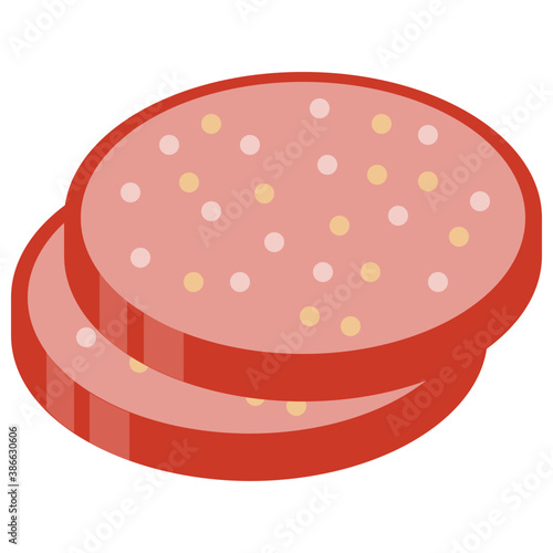 
Sliced meat sausage to add in meals
