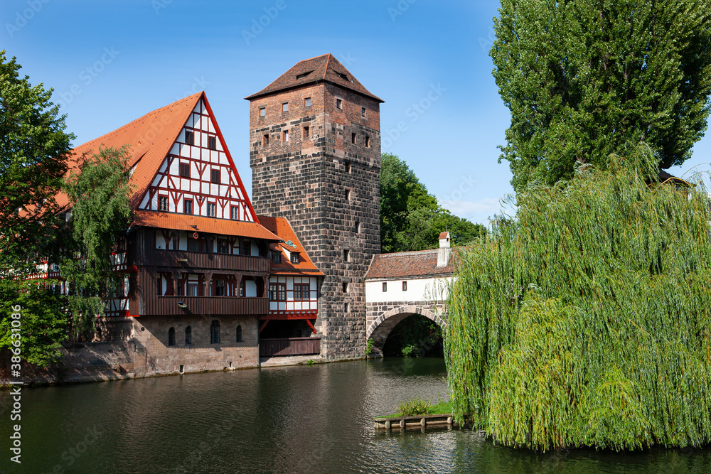 Nuremberg's old town, Bavaria, Germany Nuremberg's old town, Bavaria, Germany