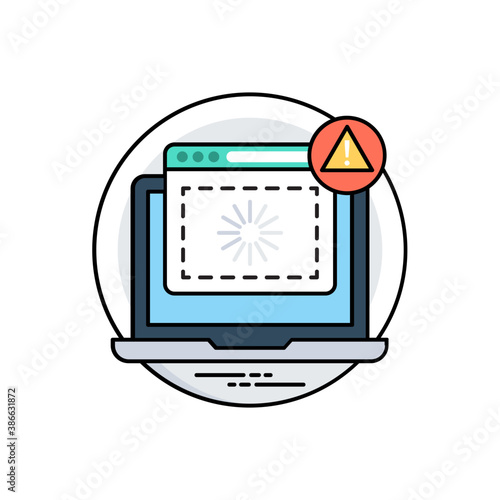 
Electronic gadgets with screen in a icons showing an idea of network devices 
