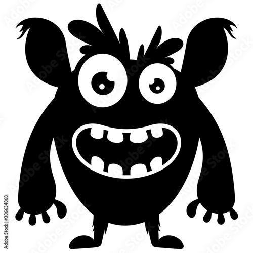 
A pink colored horrible faced creature with bulging eyes and big teeth and unusual body characterizing the oddball monster 
