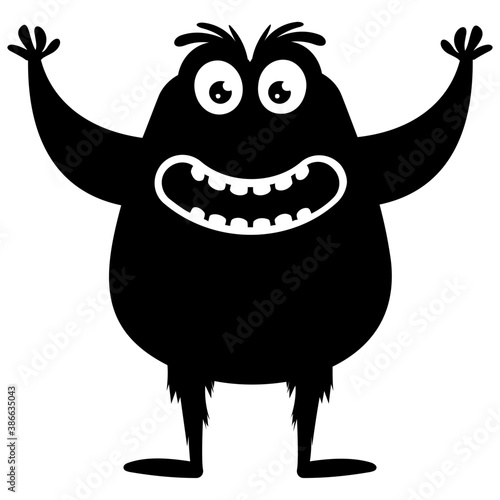 
A pink colored horrible faced creature with bulging eyes and big teeth and unusual body characterizing the oddball monster 
