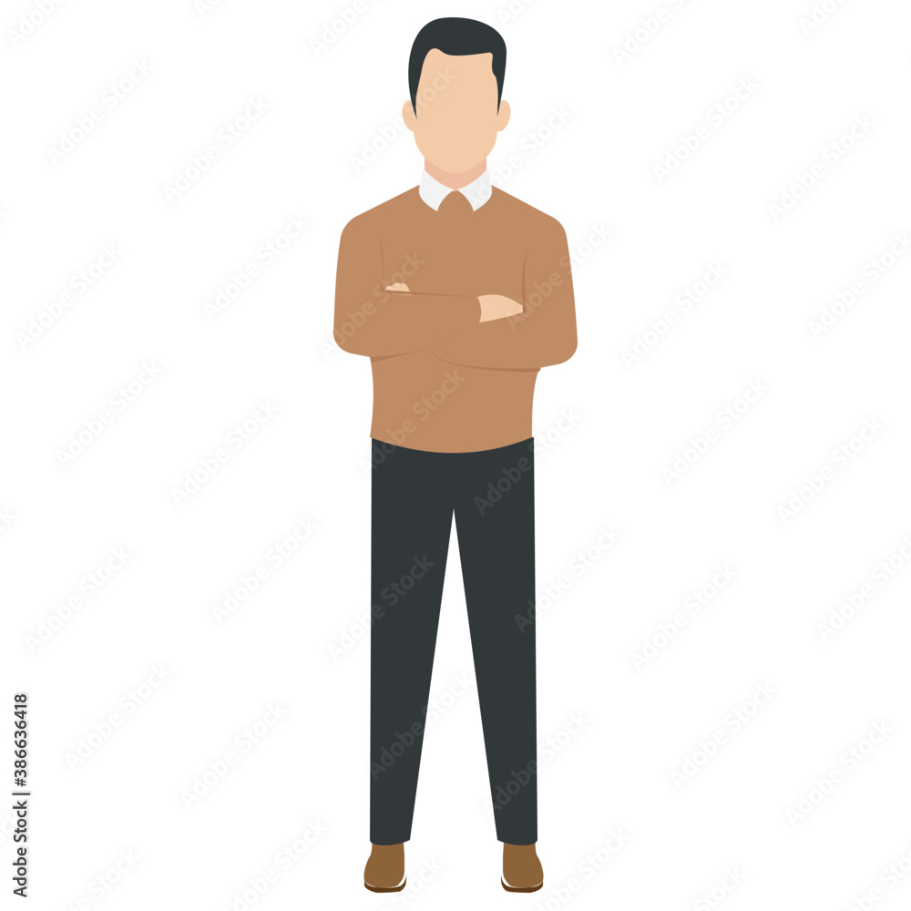 Man in jersey and pants with hands in pocket showcasing handsome man icon
Man in jersey and pants with hands in pocket showcasing handsome man icon