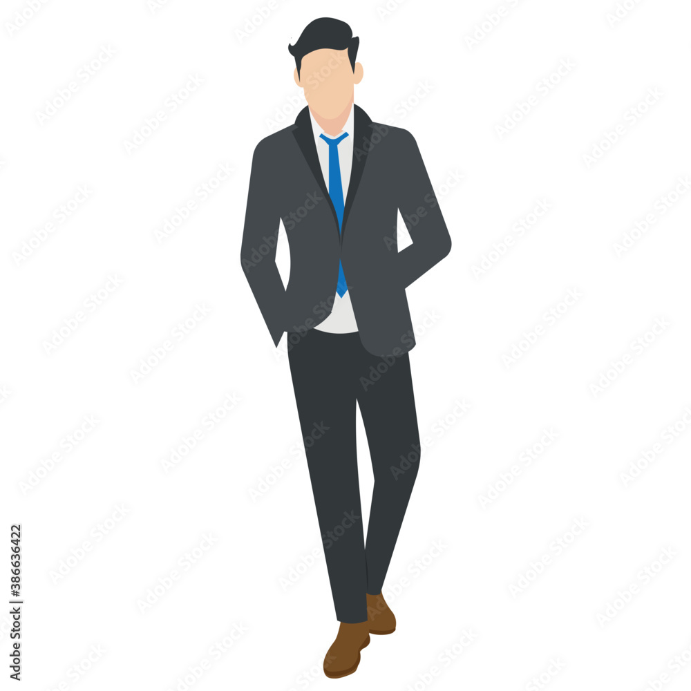 Main in official suting of tie and coat opening one arm in welcoming motion, signaling businessman icon
Main in official suting of tie and coat opening one arm in welcoming motion, signaling businessman icon
