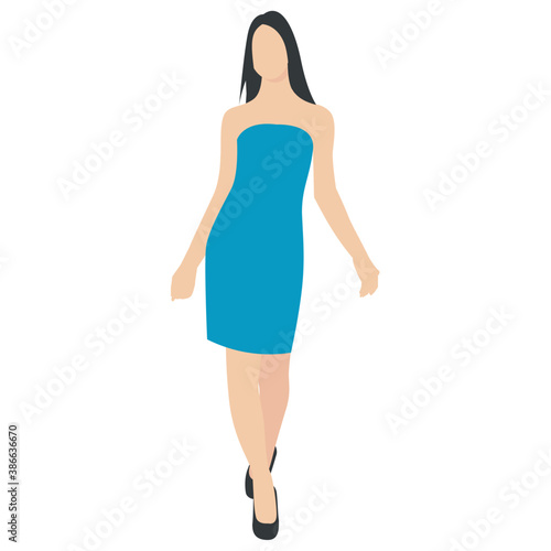 
Decently dressed lady with decent hairstyle denoting instructor 
