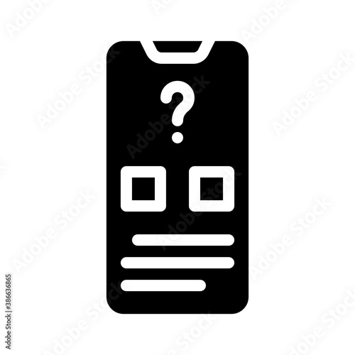 electronic voting glyph icon vector illustration sign