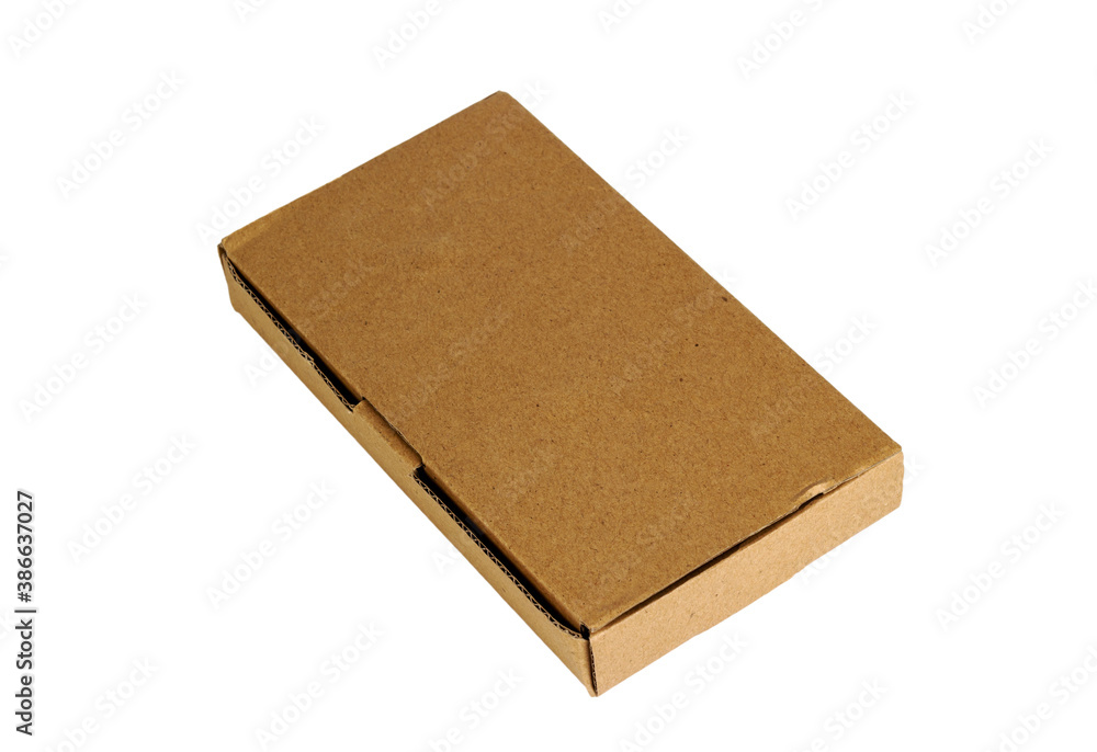 Cardboard box isolated on a white background. Cardboard box isolated on a white background.