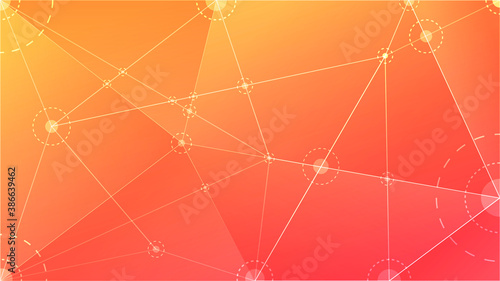 Polygonal abstract background with gradient.