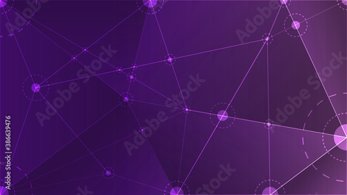 Polygonal abstract background with gradient.