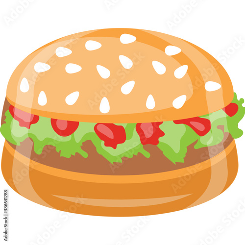 
Bread slices with the chicken patty inside and veggies also making sandwich, burger 
