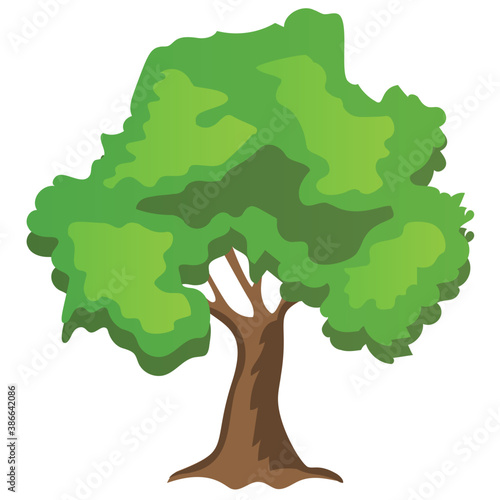  Chestnut tree  spreading trees flat icon 