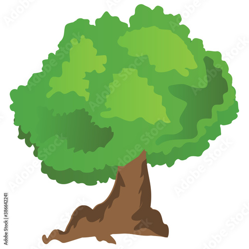  Chestnut tree, spreading trees flat icon 