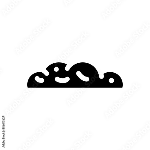 melanoma disease glyph icon vector illustration sign