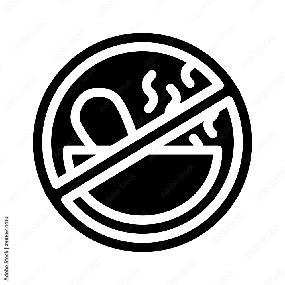 ethnoscience crossed out sign glyph icon vector illustration ethnoscience crossed out sign glyph icon vector illustration