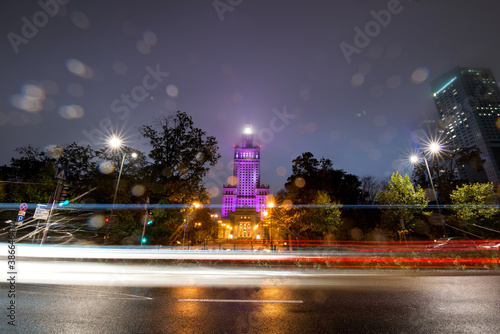 night city landscape with blurry traffic © Jack photo
