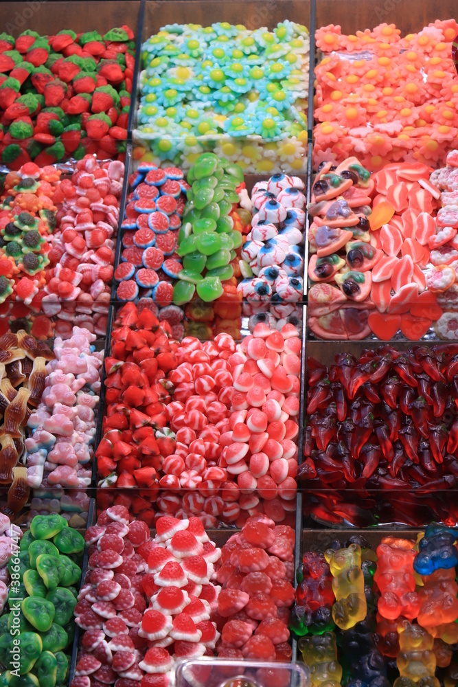 Candies at a Spanish market