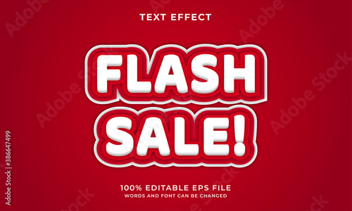 Flash sale text style - Editable text effect