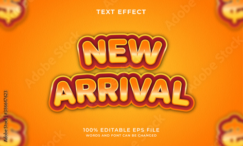 New arrival text style - Editable text effect