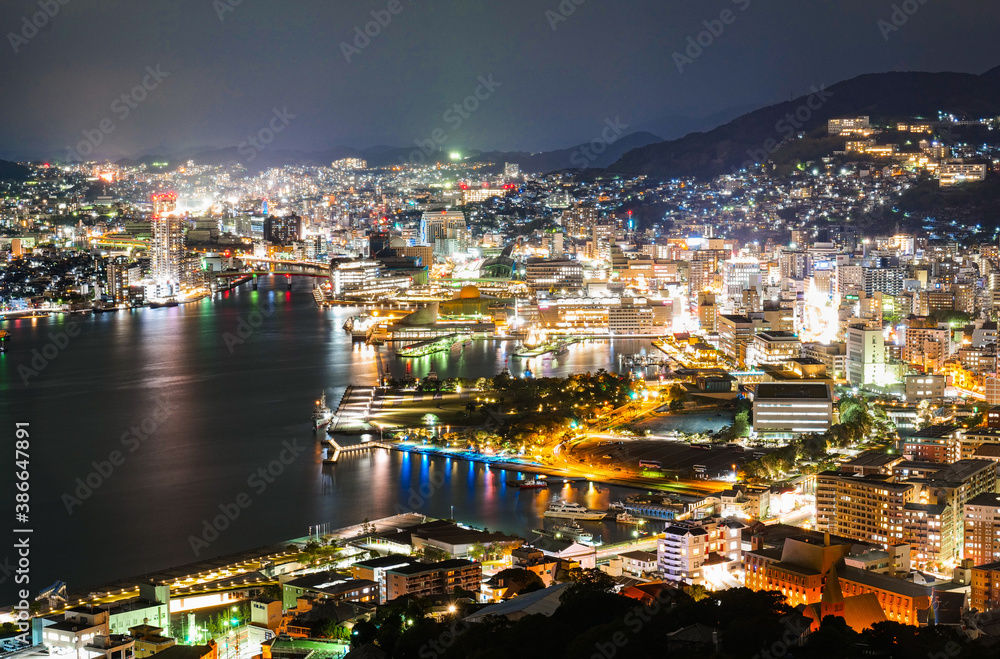 世界新三大夜景 長崎 鍋冠山から眺望 世界新三大夜景 長崎 鍋冠山から眺望