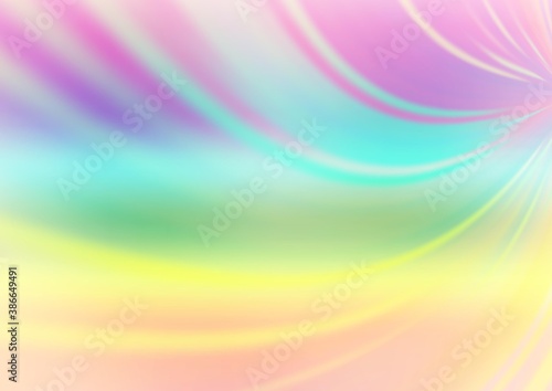 Light Multicolor, Rainbow vector blurred shine abstract template.