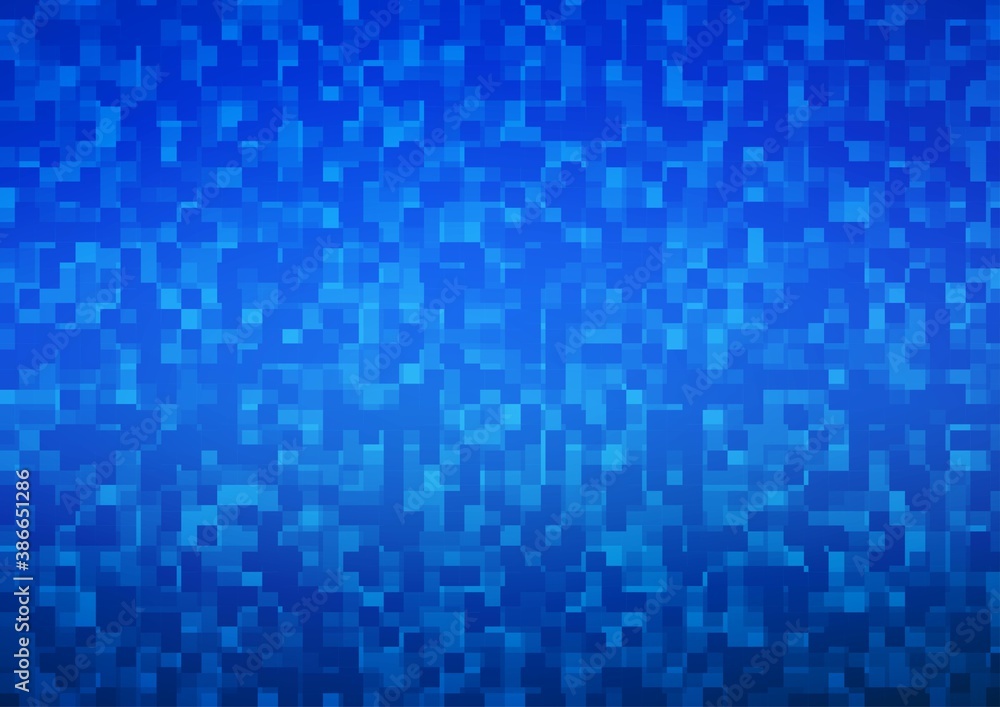 Light BLUE vector backdrop with rectangles, squares.