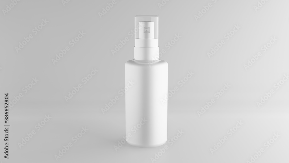 spray bottle 3d rendering grayscale image for mockup base spray bottle 3d rendering grayscale image for mockup base