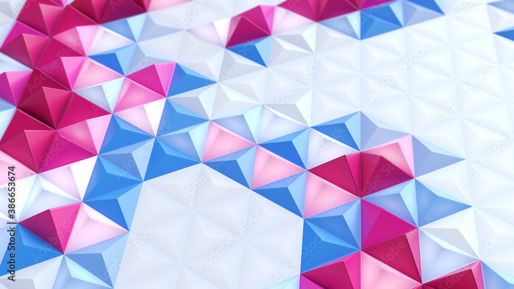 Abstract geometric bright tech pattern. 3D render Abstract geometric bright tech pattern. 3D render