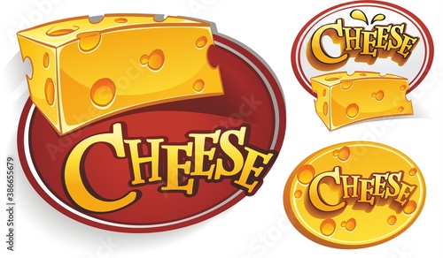 logo designs with cheese vector