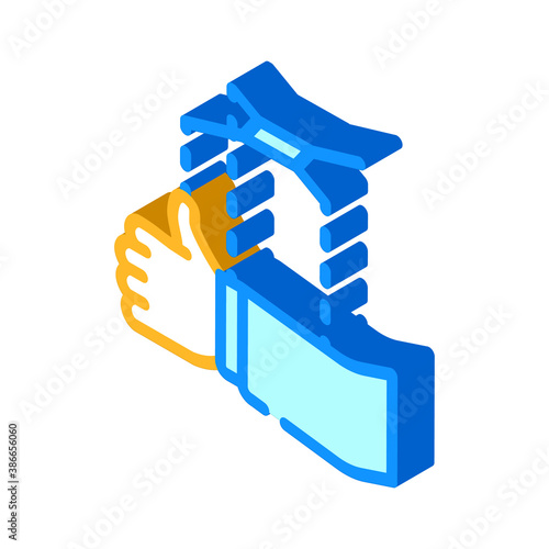 political puppet isometric icon vector illustration sign