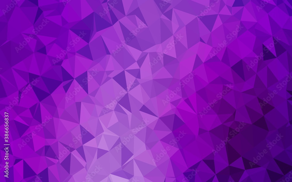 Light Purple vector polygon abstract layout. Light Purple vector polygon abstract layout.
