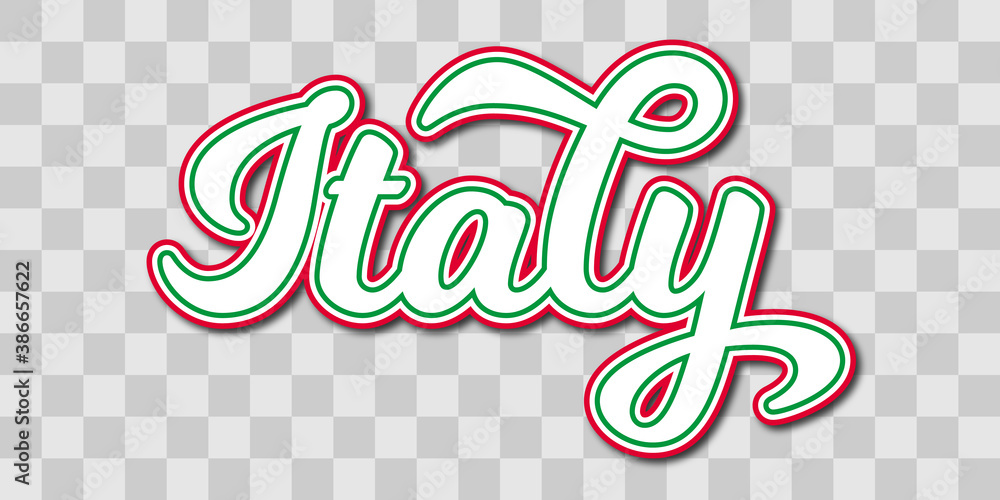 italy country text on transparent background italy country text on transparent background