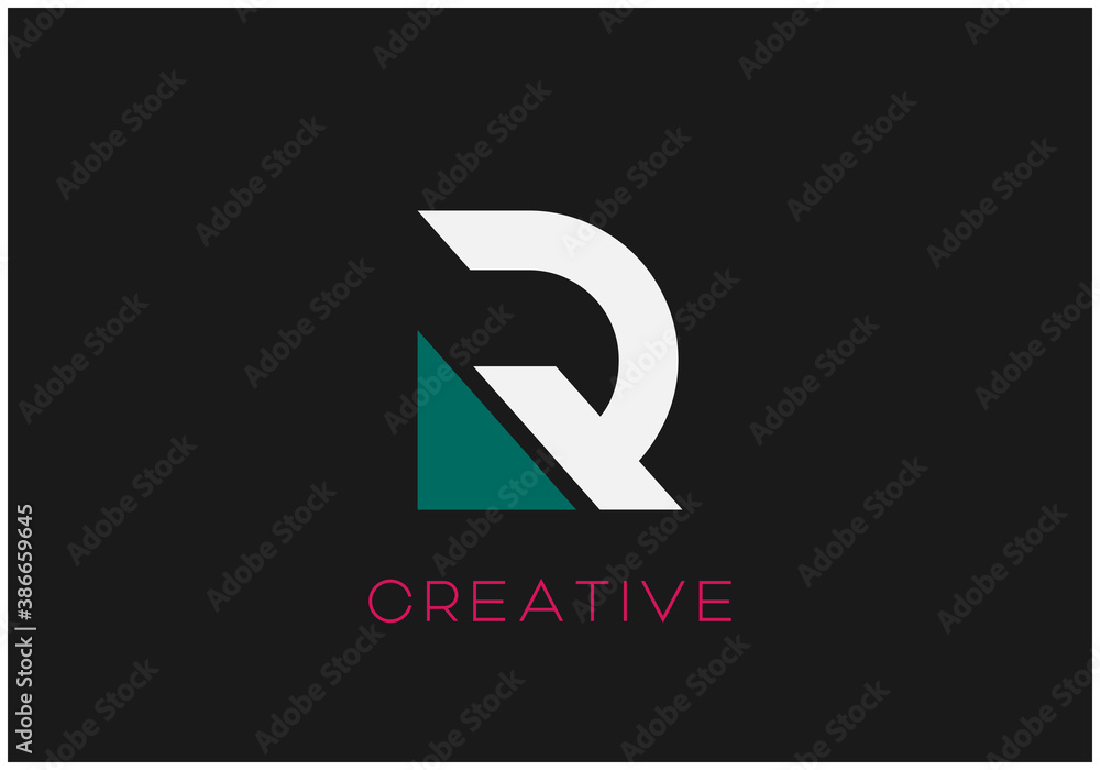 white blue color capital alphabet letter R logo design isolated on black background white blue color capital alphabet letter R logo design isolated on black background
