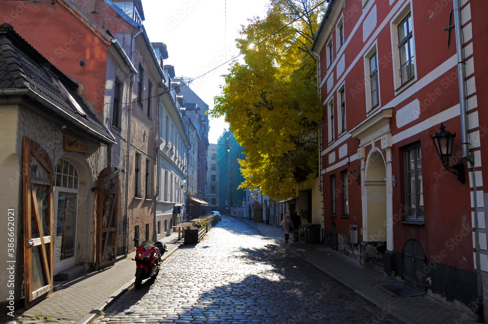 old town street Riga