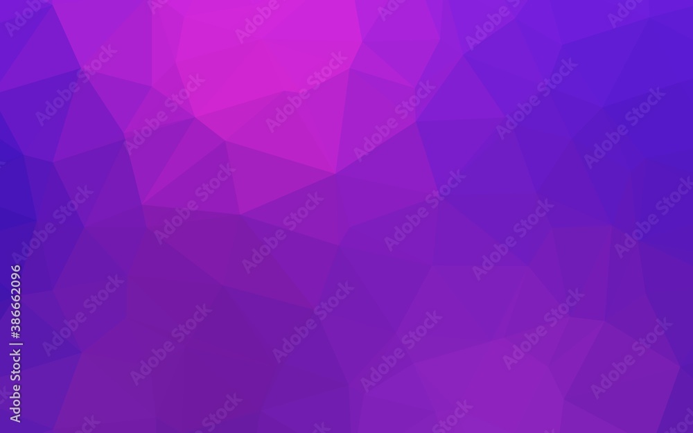 Light Pink, Blue vector shining triangular pattern. Light Pink, Blue vector shining triangular pattern.