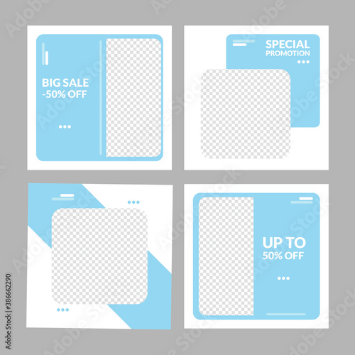 Social media special winter with snow texture template vector