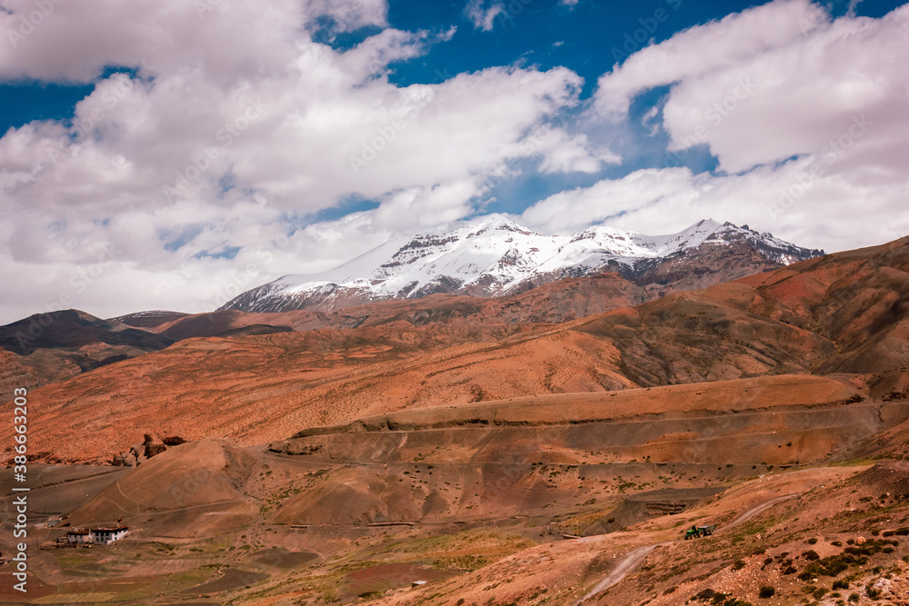 A snow capped Himalayan mountain